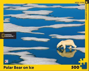 Polar Bear On Ice 500 Piece Jigsaw Puzzle