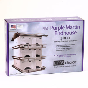 Purple Martin Starling Resistant 12 Room Mansion