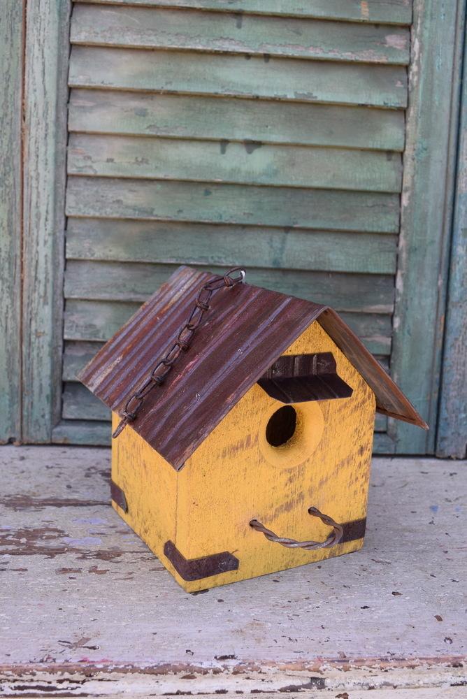 Recycled Barnboard & Metal Birdhouse, #21