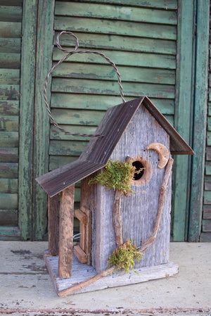 Recycled Barnboard & Metal Birdhouse, #26