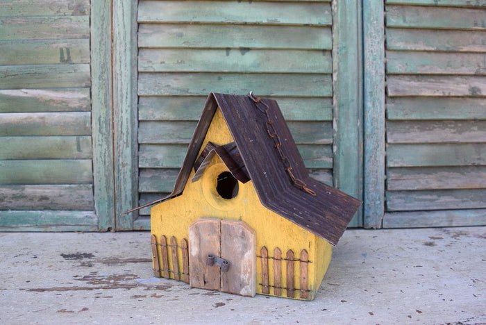 Recycled Barnboard & Metal Birdhouse, #28