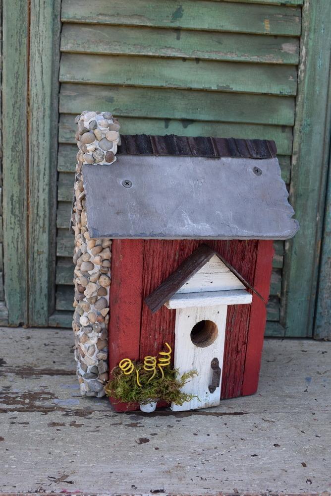 Recycled Barnboard & Metal Birdhouse, #31