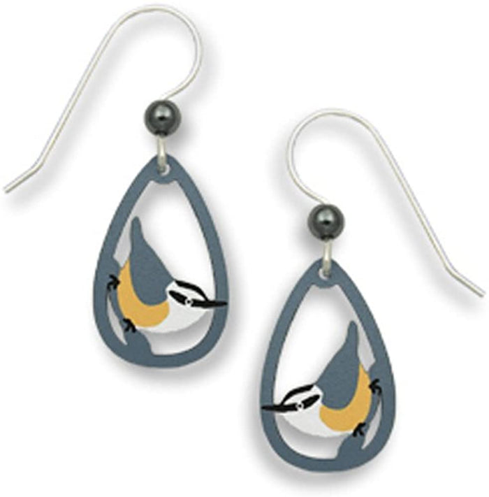 Red Breasted Nuthatch Earrings