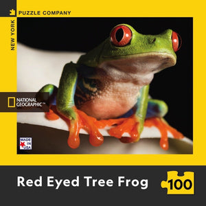 Red Eyed Tree Frog Mini 100 Piece Jigsaw Puzzle