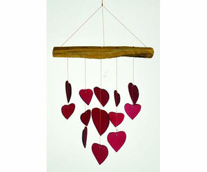 Red Heart Driftwood Chime