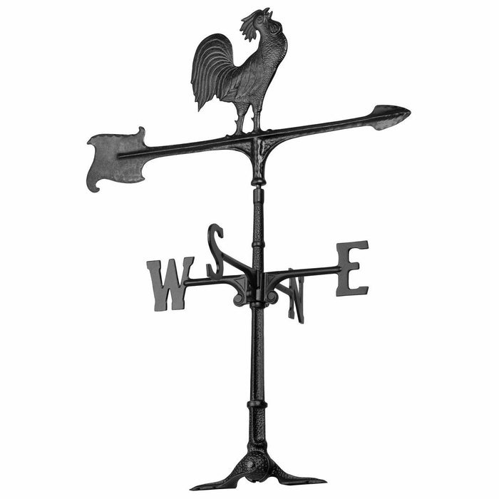 Rooster Accent Weathervane, 30-Inch, Black