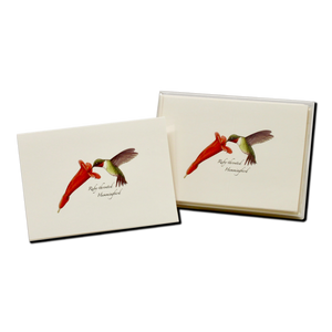 Ruby-throated Hummingbird & Flower Boxed Notes
