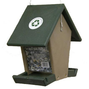 Recycled Plastic Hopper Bird Feeder, 1.5 Quart