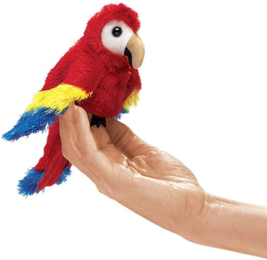 Scarlet Macaw Parrot Finger Puppet