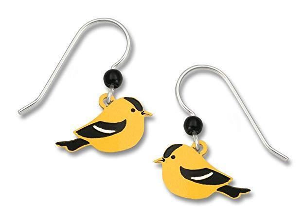 Sienna Sky American Goldfinch Bird Earrings