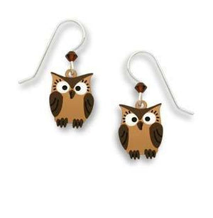 Sienna Sky Cross Eyed Owl Earrings