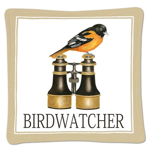 Single Spiced Mug Mat, Birdwatcher