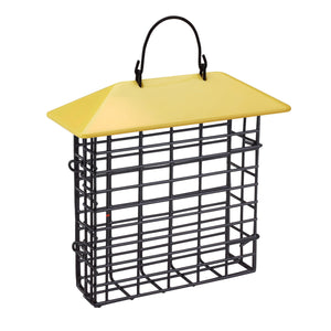 Single Suet Cage With Weather Guard, Assorted Colours