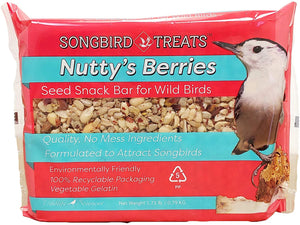 Songbird Treats Nutty's Berries Seed Bar
