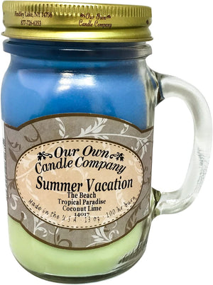 Summer Vacation Mason Jar Candle