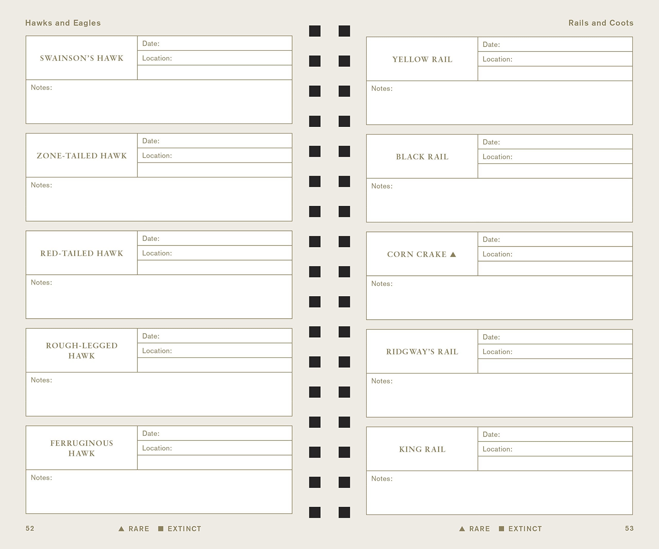 The Sibley Birder's Life List and Field Diary – Urban Nature Store