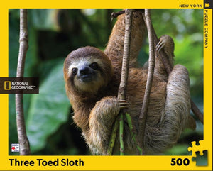 Three Toed Sloth 500 Piece Jigsaw Puzzle