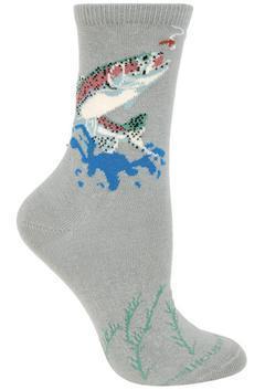 Trout on Gray Socks, Large