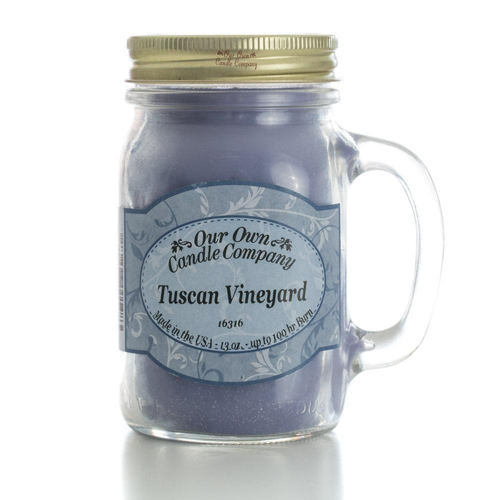 Tuscan Vineyard Mason Jar Candle
