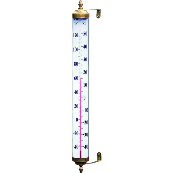 Grande View 24"" Thermometer, Brass