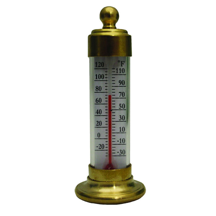Vermont Desk Thermometer, Brass