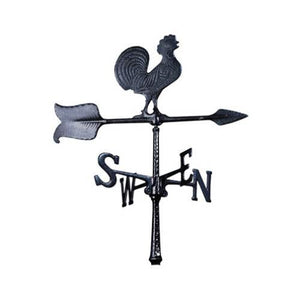 Black Rooster 24"" Accent Weathervane