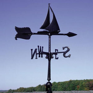 Black Sailboat 24"" Accent Weathervane