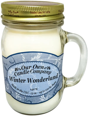 Winter Wonderland Mason Jar Soy Candle