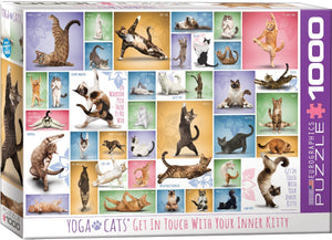Yoga Cats 1000-Piece Puzzle