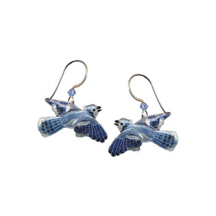 Blue Jay Earrings