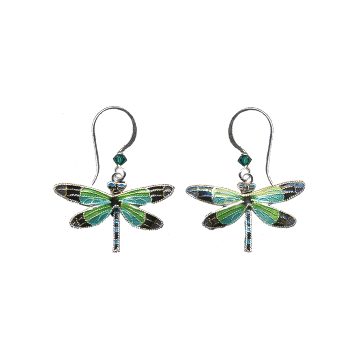 Radiant Gossamer Wing Dragonfly Earrings