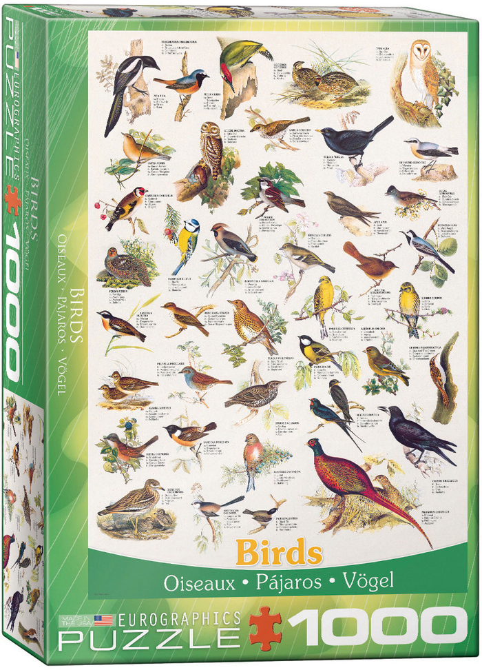 Birds of Field and Garden, 1000pc.