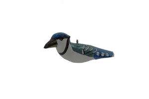 Wood Bird Ornament: North American: Blue Jay