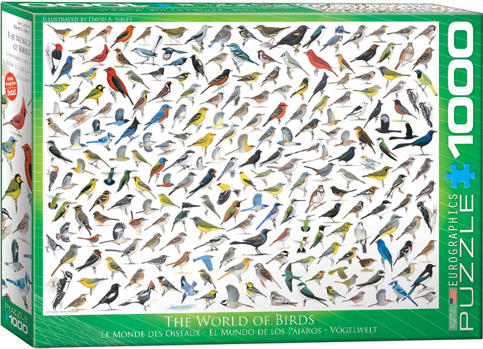 The World of Birds by David Sibley, 1000-Piece