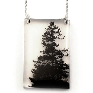 Tall Fir Pendant With Chain