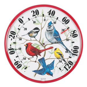 12.5"" Songbirds Indoor/Outdoor Thermometer