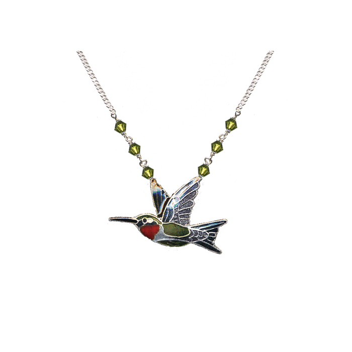 Ruby-throated Hummingbird Small Necklace