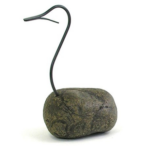Nesting Duck Sculpture, Iron & Stone (Store Pickup Only)