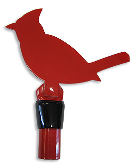 Red Cardinal Finial for 1"" Poles