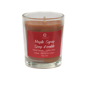 Maple Syrup Single Votive with Cotton Wick