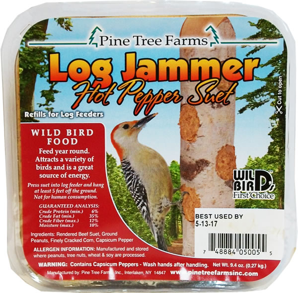 Log Jammer Hot Pepper Suet Plugs, 9.4oz